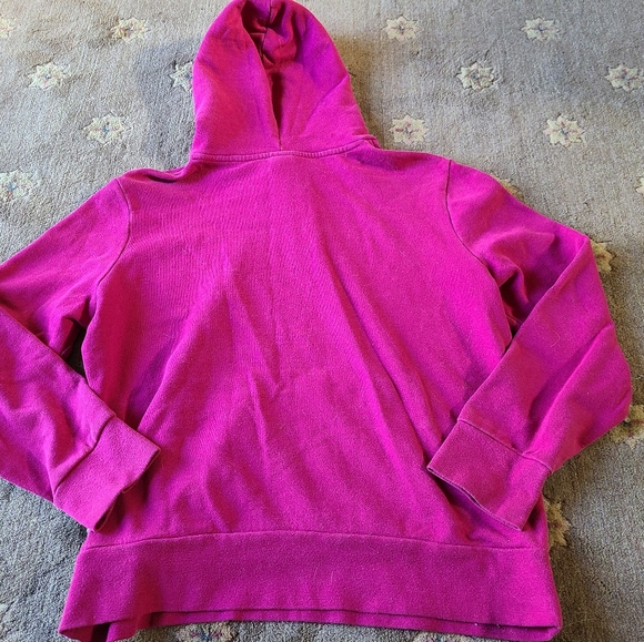 The North Face hooded hoodie sweatshirt in a misses size large. Raspberry color - Picture 3 of 7